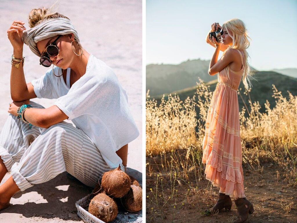 Образы для путешествий в стиле бохо